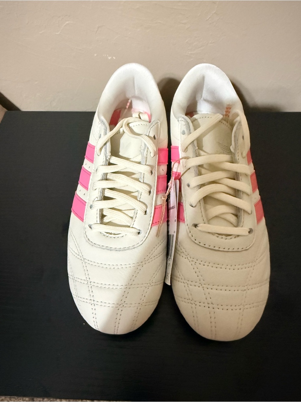 Women's adidas Taekwondo Sneakers in White with Pink Accents
